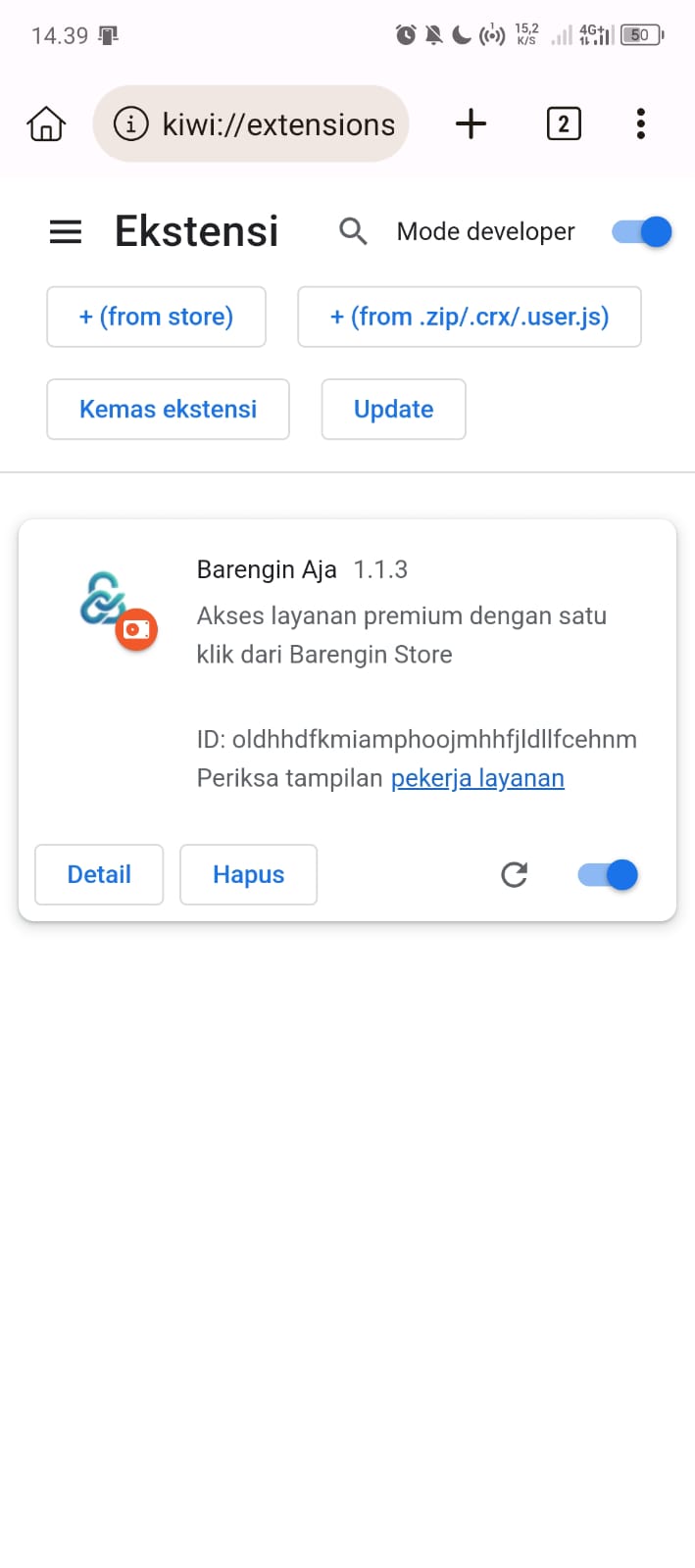 Upload file extension