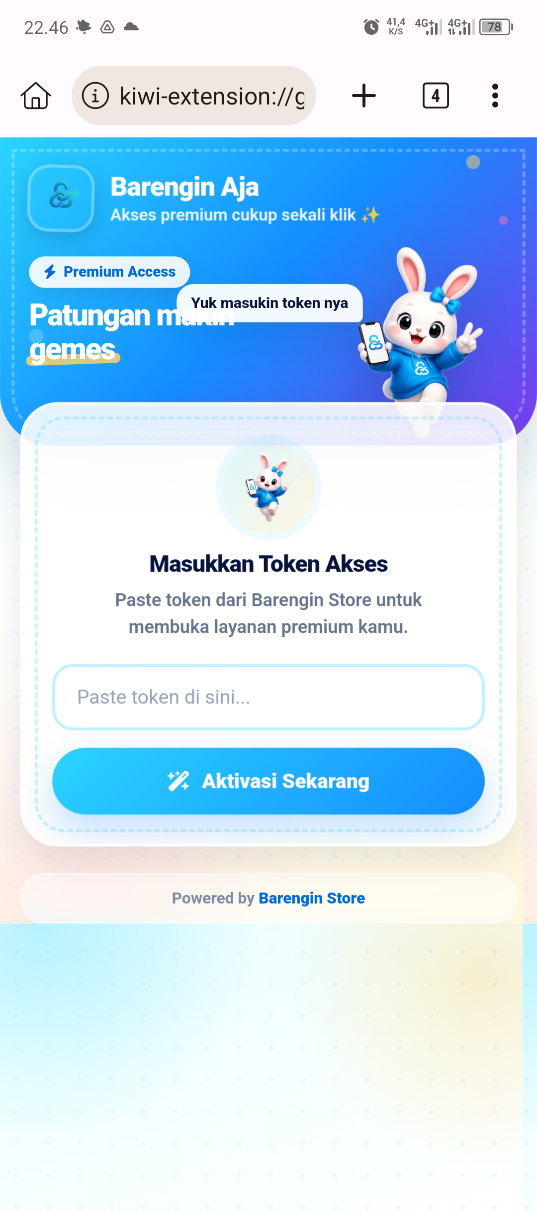 Masukkan Token Akses