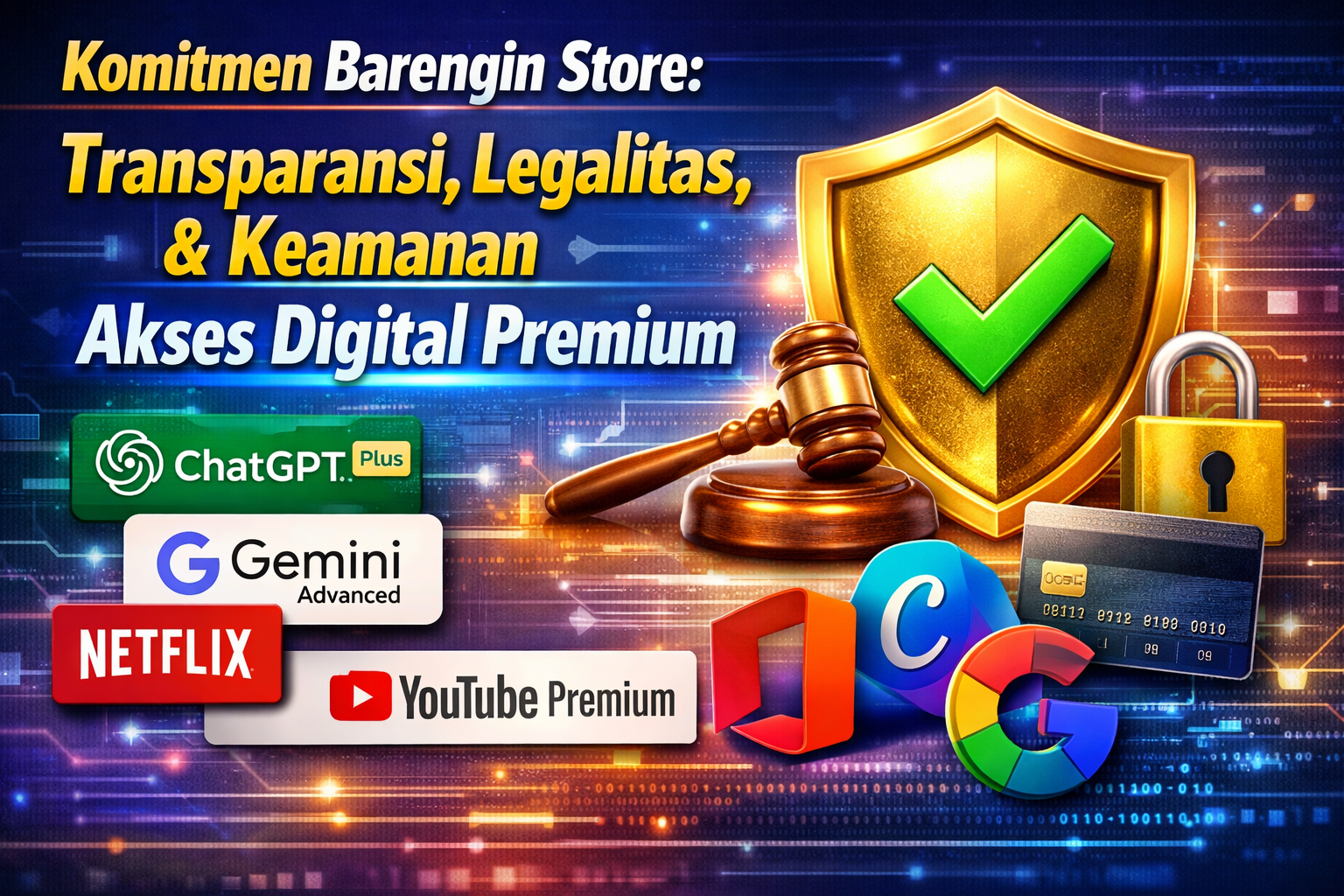 Komitmen Barengin Store: Transparansi, Legalitas, dan Keamanan Akses Digital Premium