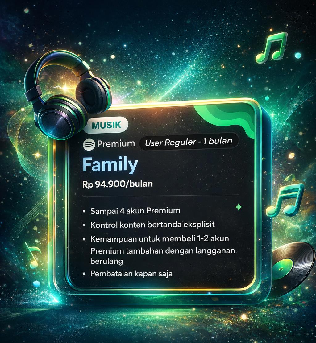 Spotify FamPlan 30 Hari, Solusi Hemat untuk Menikmati Premium barengin.store