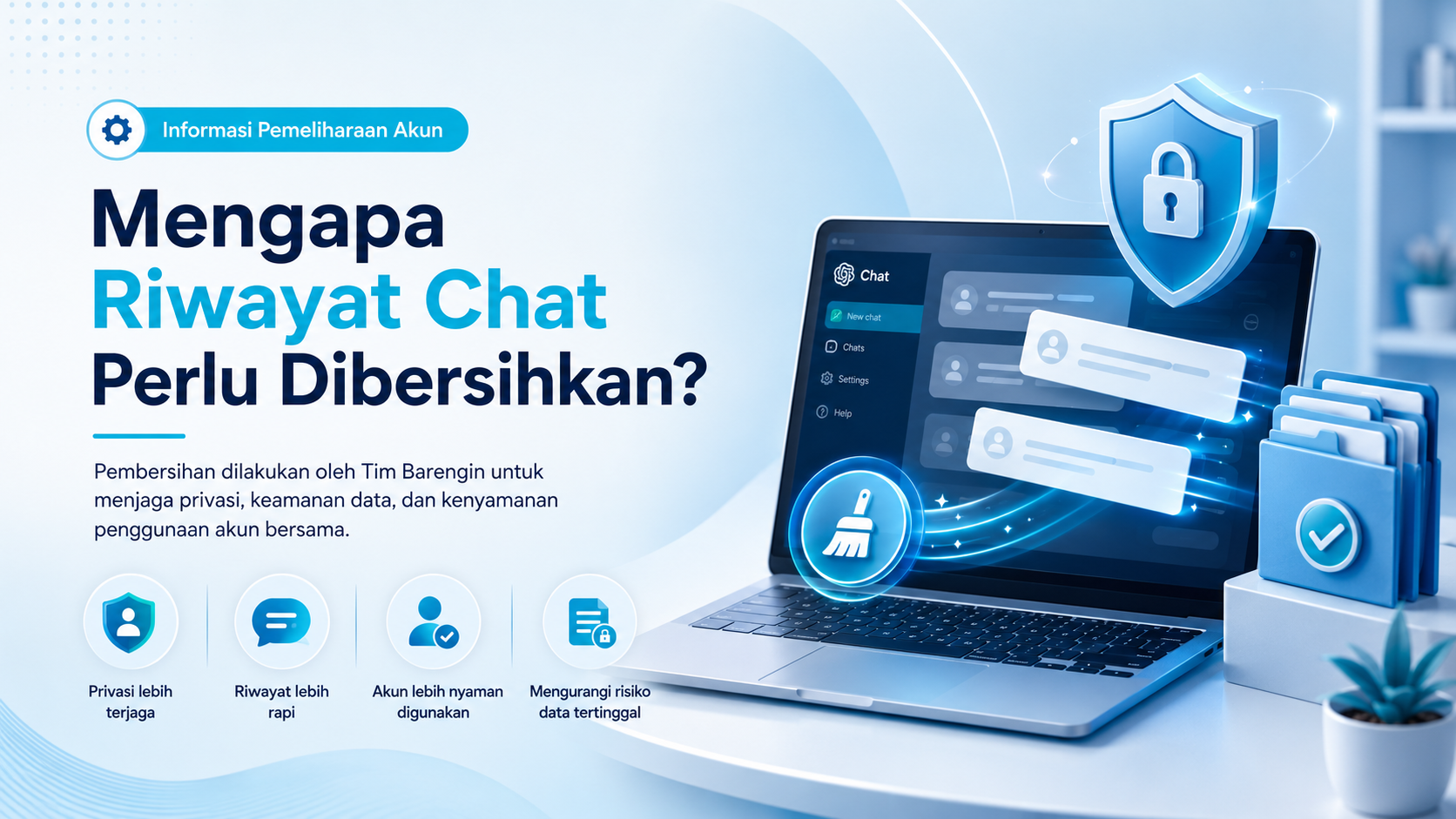 Mengapa Team Barengin Melakukan Pembersihan Riwayat Chat Pada Grup Patungan ChatGpt?