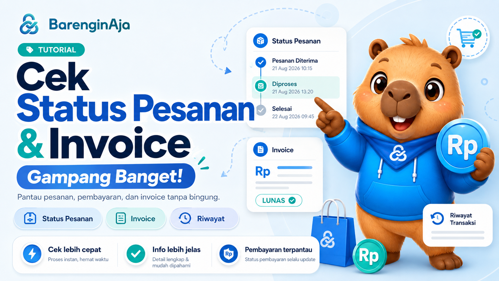 Panduan Memeriksa Status Pesanan dan Invoice di Barengin Store