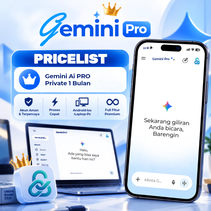 Gemini Ai PRO Private 1 Bulan