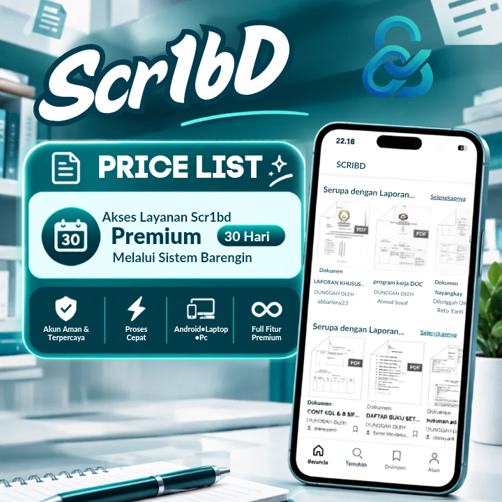 Akses Layanan Scribd Premium 30 Hari Melalui Sistem Barengin