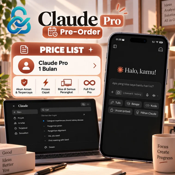 Claude Pro 1 Bulan
